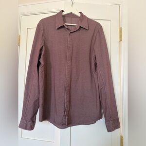 Lululemon Men's Commission Button-Up Shirt - Heather Maroon